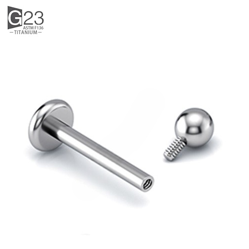 Piercing Labret Rosca Interna Titânio